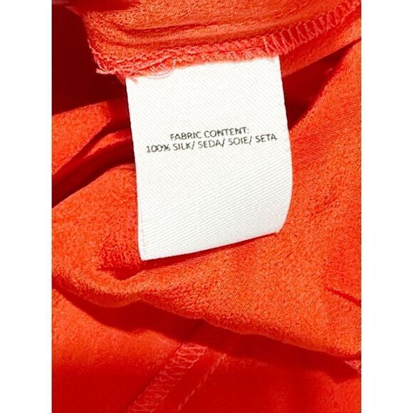 Derek Lam 10 Crosby Flamenco Asymmetrical V Neck Tank Dress Sleeveless Red 0 - Picture 14 of 16